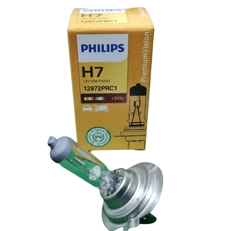 Philips หลอดไฟหน้า H7 จำนวน 1 หลอด Premium Vision +30%