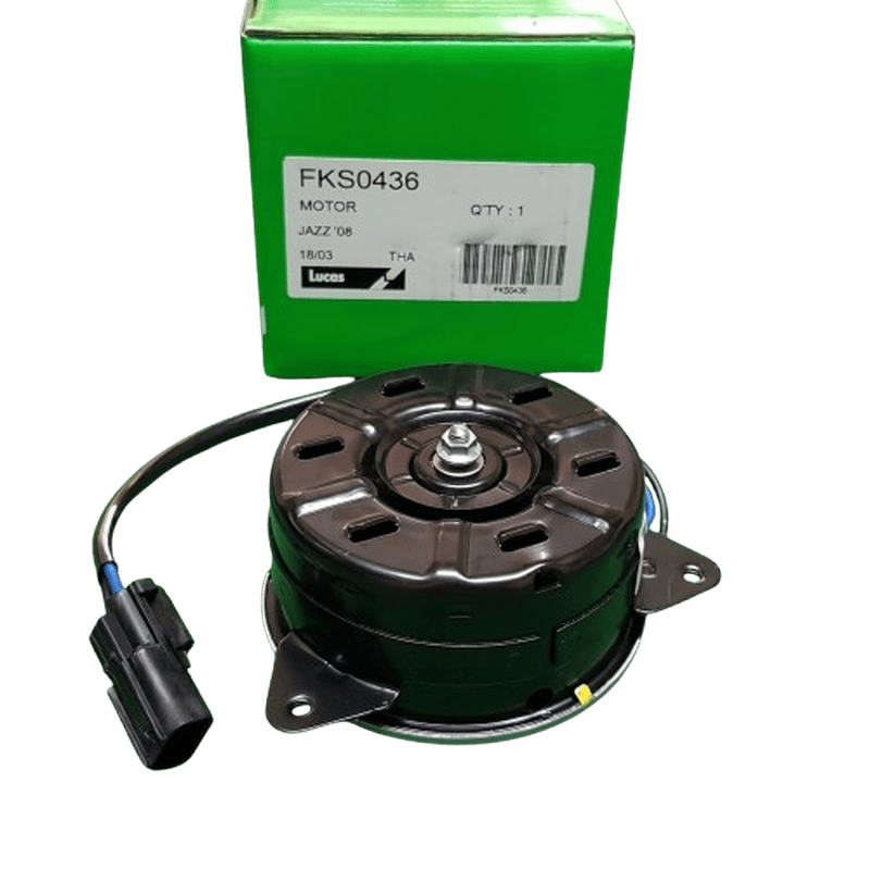 มอเตอร์พัดลมหม้อน้ำ Honda Jazz GE ยี่ห้อ LUCAS ปรุะกันสินค้า 2 เดือน