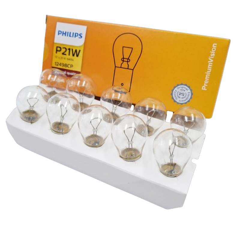 หลอดไฟท้าย หลอดไฟเลี้ยว ไฟถอย 12498 ST CPA P21W 12V 21W 1 ไส้ 1 จุด เขี้ยว จำนวน 1 หลอด
